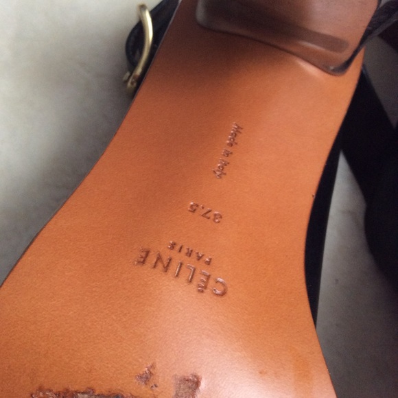 Celine metallic heel sandals, rare find, 7.5 - Picture 5 of 8